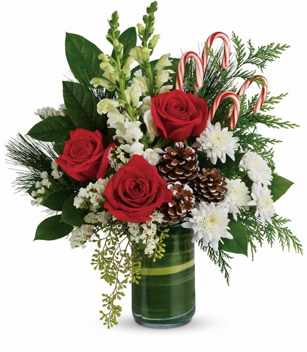 Teleflora's Festive Pines Bouquet